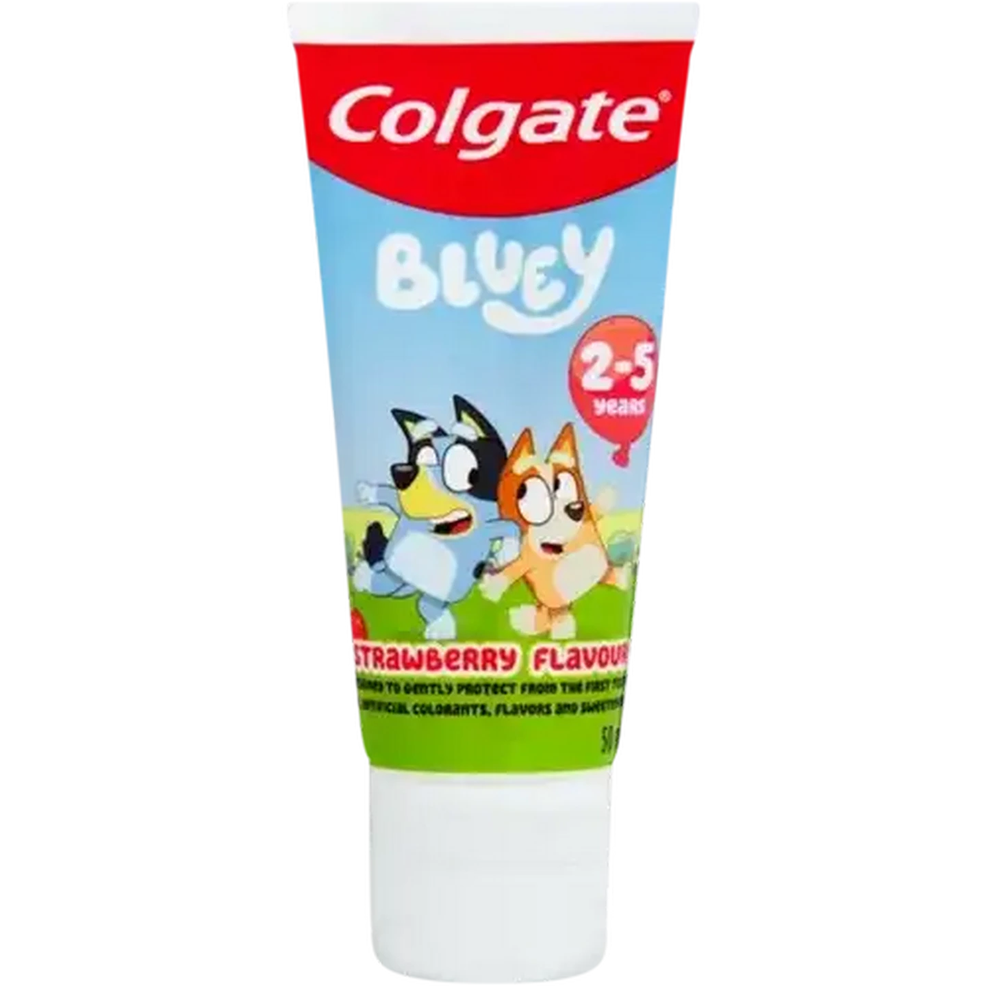 Image of Colgate Bluey Strawberry Flavoured 2-5 Years Fluoride Toothpaste 50ml