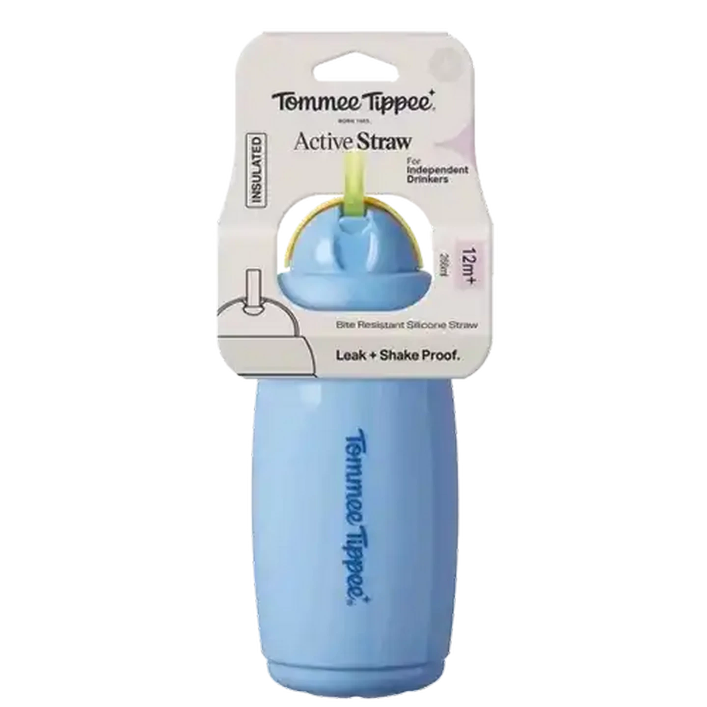 Image of Tommee Tippee Straw Cup Boy 12 Months + 266ml