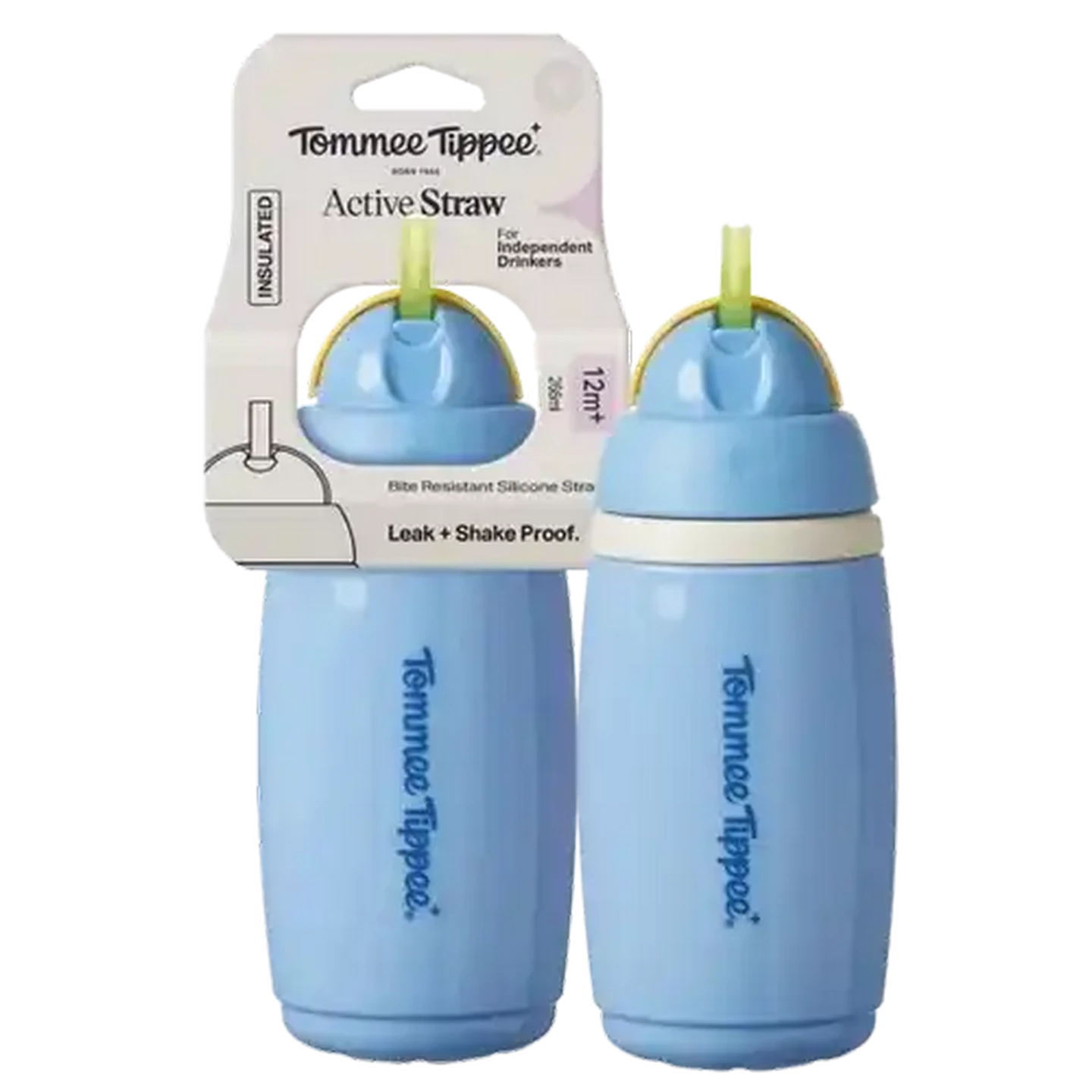 Image of Tommee Tippee Straw Cup Boy 12 Months + 266ml