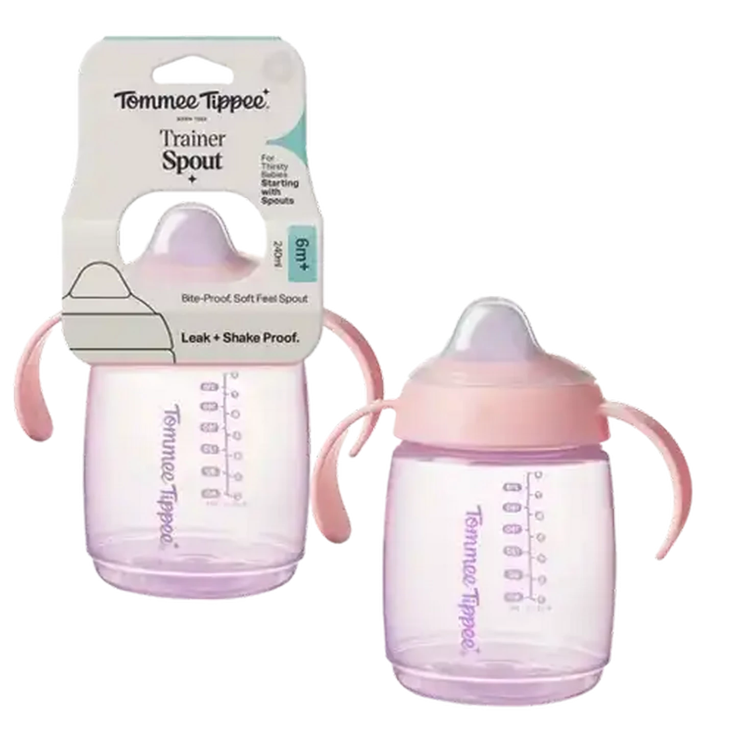 Image of Tommee Tippee Trainer Cup Girl 6 Months + 300ml