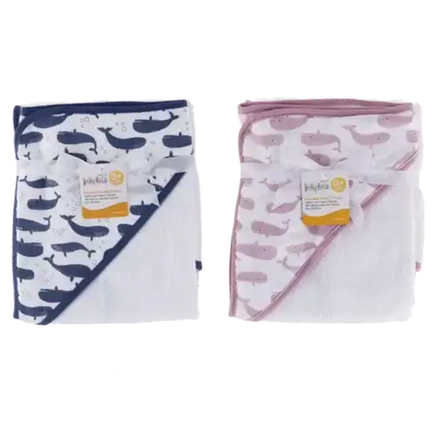 Image of Jolly Tots Basic Printed Hooded Baby Towel 76 x76cm (Print May Vary)