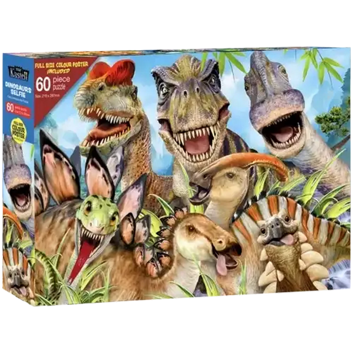 流砂、Fact or Fiction、奪取 6枚セット Checkers Sixty60 | Dinosaurs Selfie Puzzle 60 Pieces