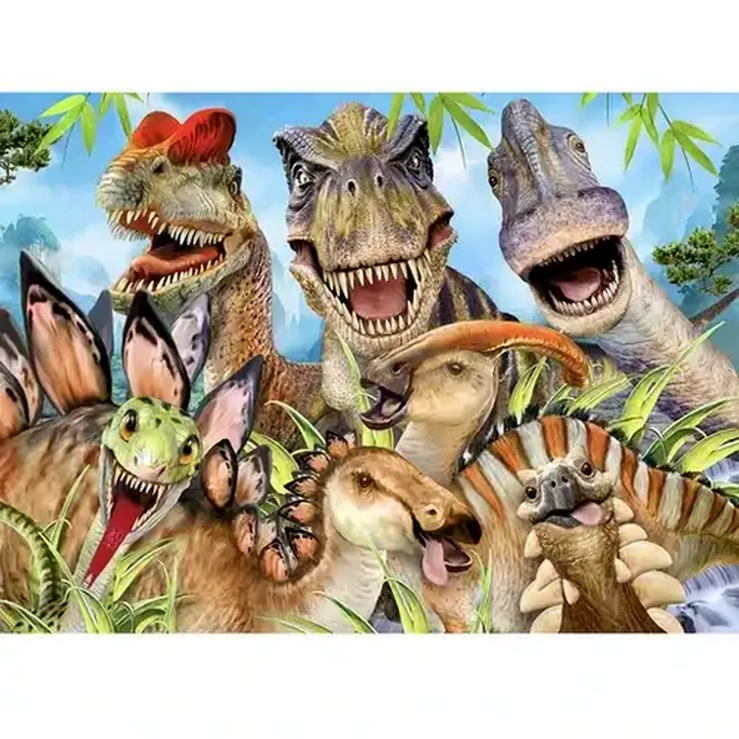 Image of Dinosaurs Selfie Puzzle 60 Pieces