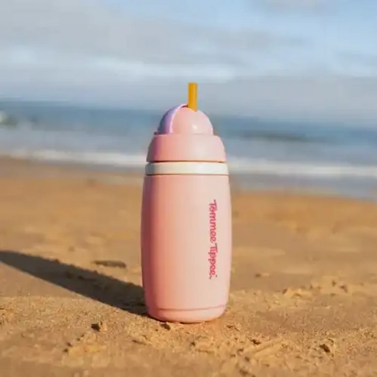 Image of Tommee Tippee Straw Cup Girl 12 Months + 266ml