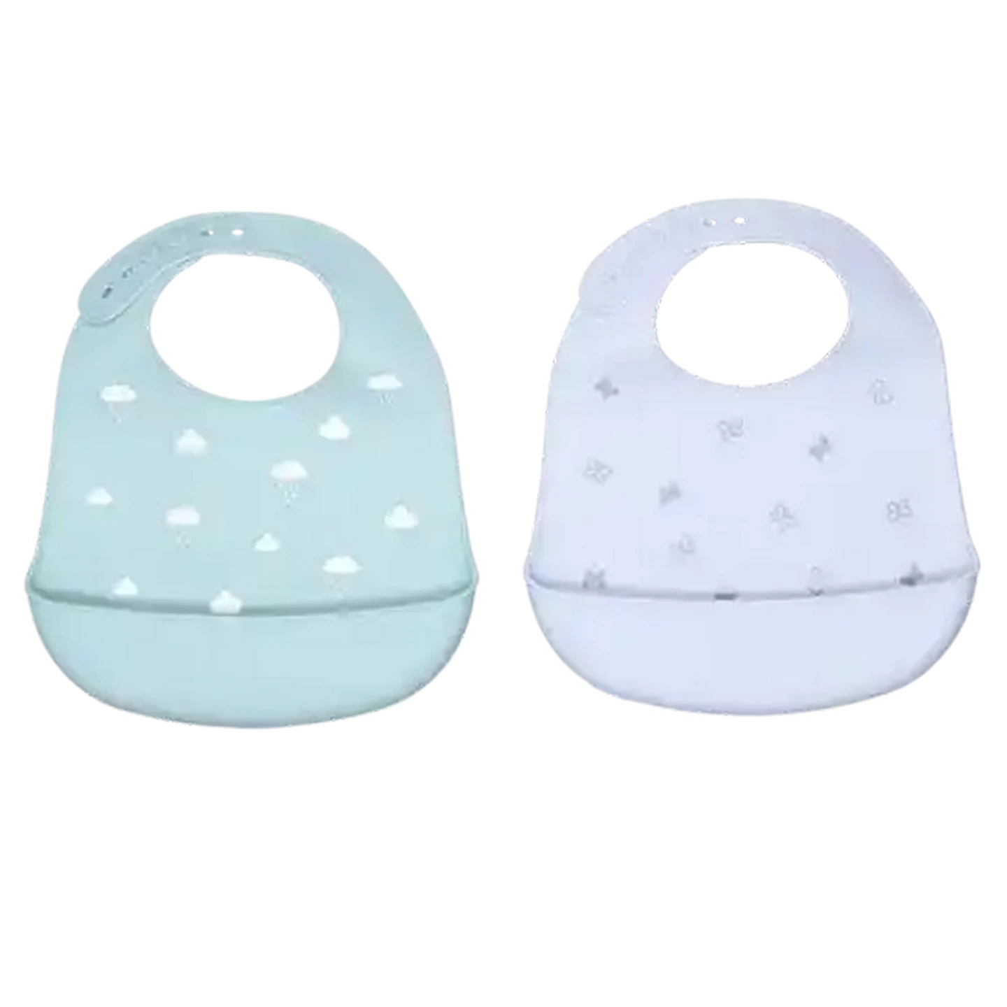 Image of Jolly Tots Silicone Pastel Baby Bib (Design May Vary)