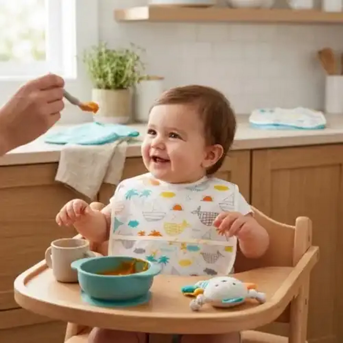 Image of Jolly Tots Basics Baby Bibs 2-Pack