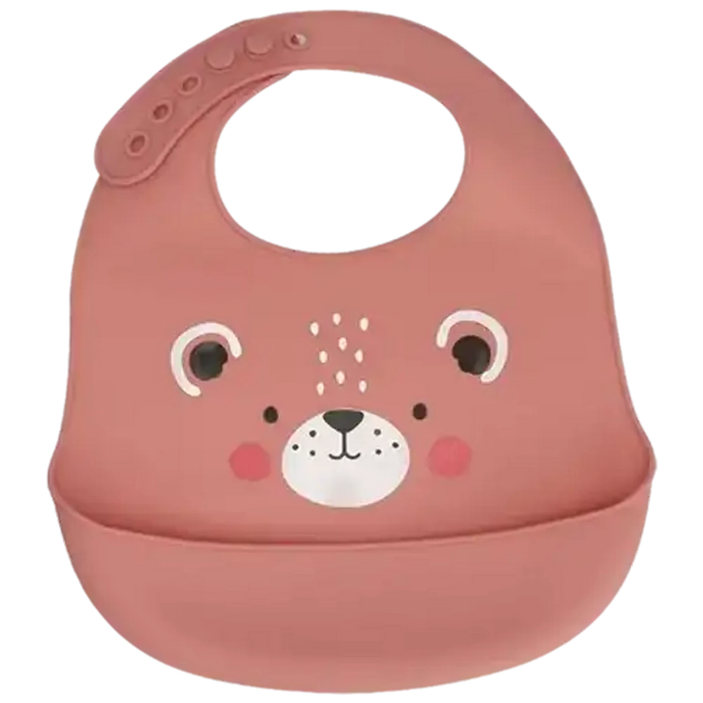 Image of Jolly Tots Fold & Roll Silicone Bib 6 Months + 2-Pack (Colour May Vary)
