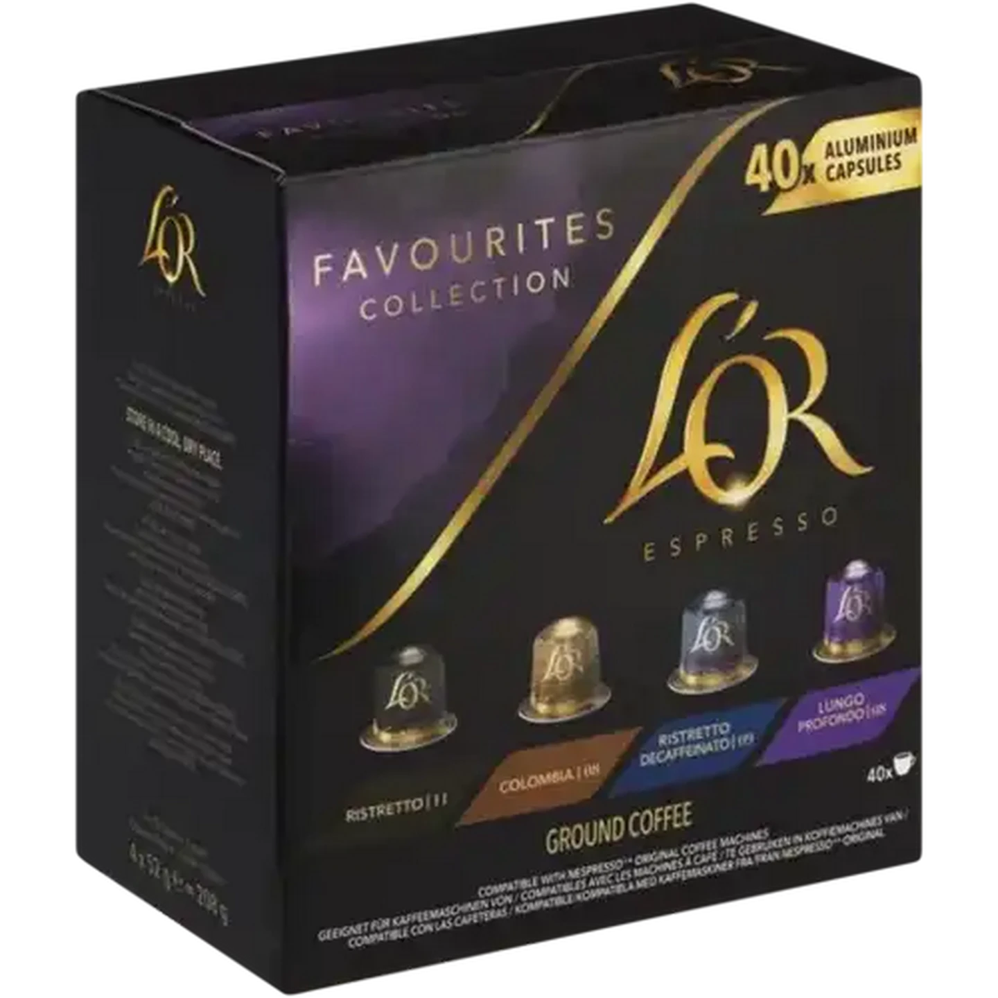 Image of L'OR Favourites Collection Espresso Coffee Capsules 40 Pack