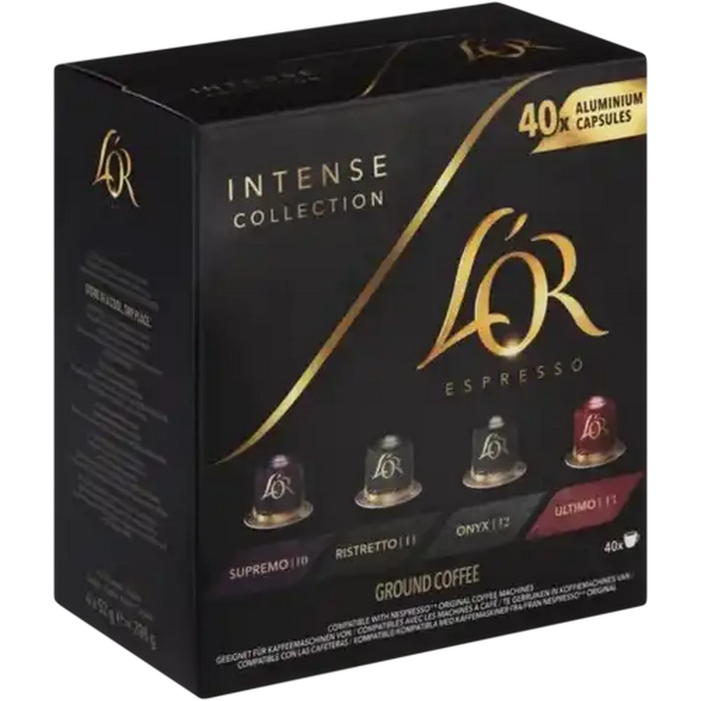 Image of L'OR Intense Collection Espresso Coffee Capsules 40 Pack