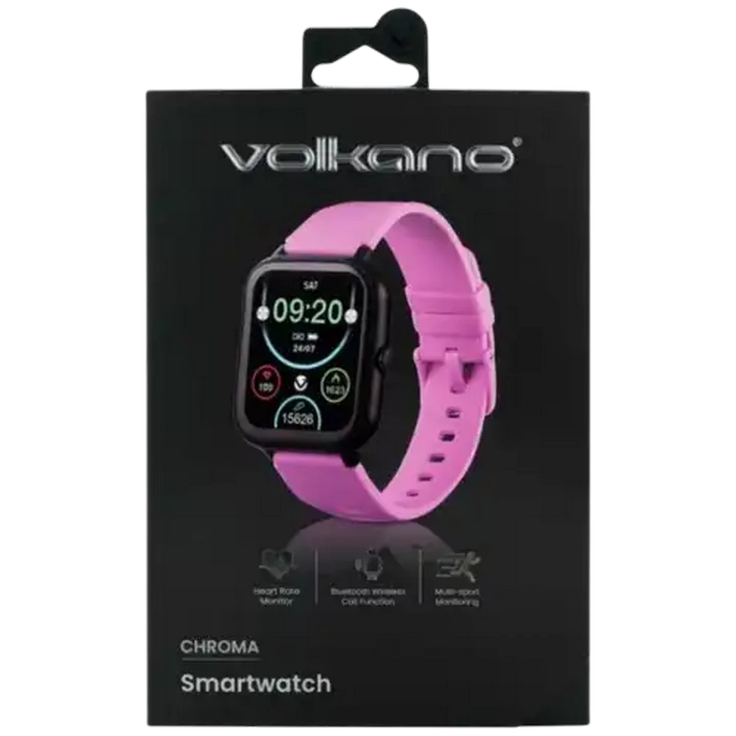 Image of Volkano Chroma Series Smartwatch with Flamingo Pink Strap