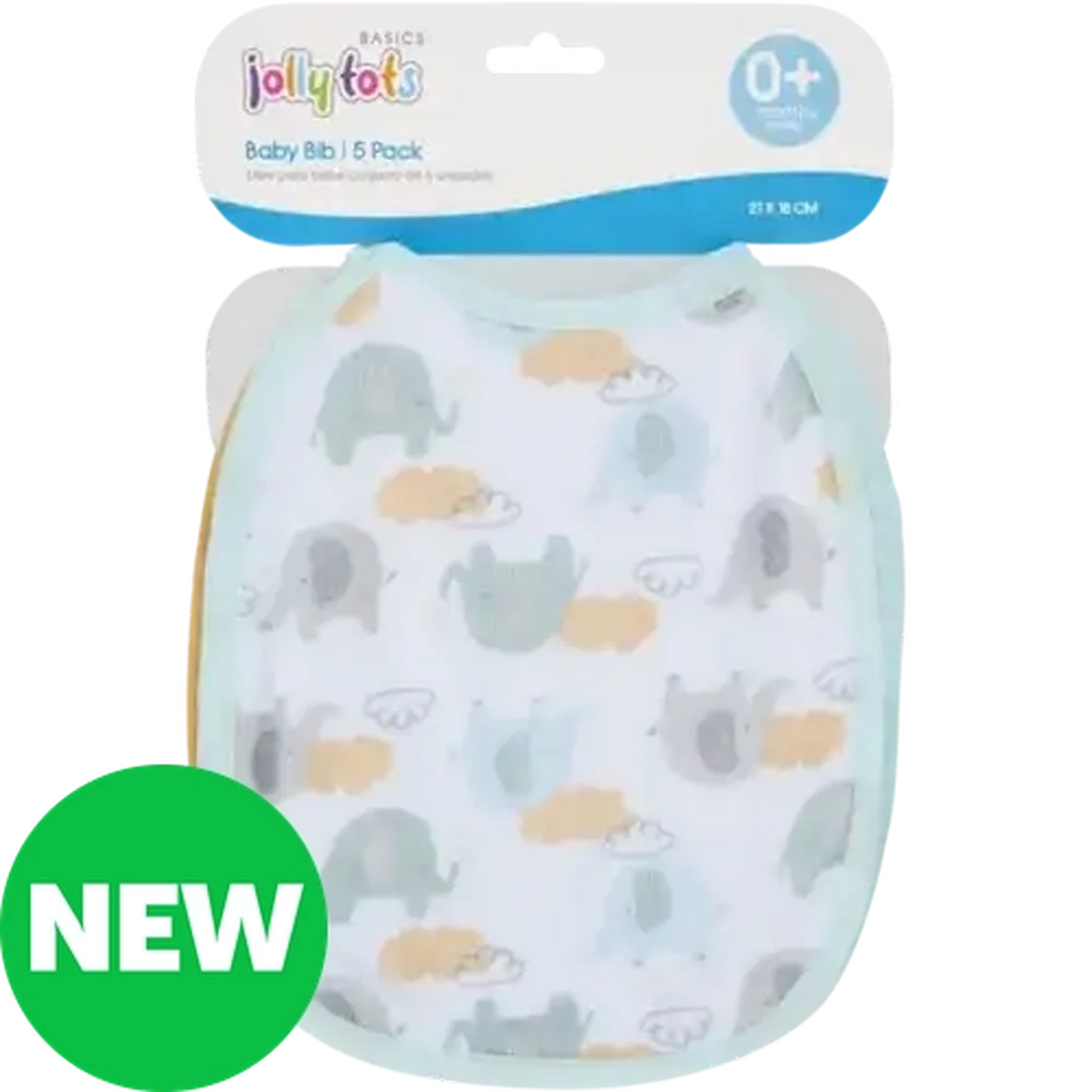 Checkers Sixty60 | Jolly Tots Basics Baby Bib 5-Pack (Print May Vary)