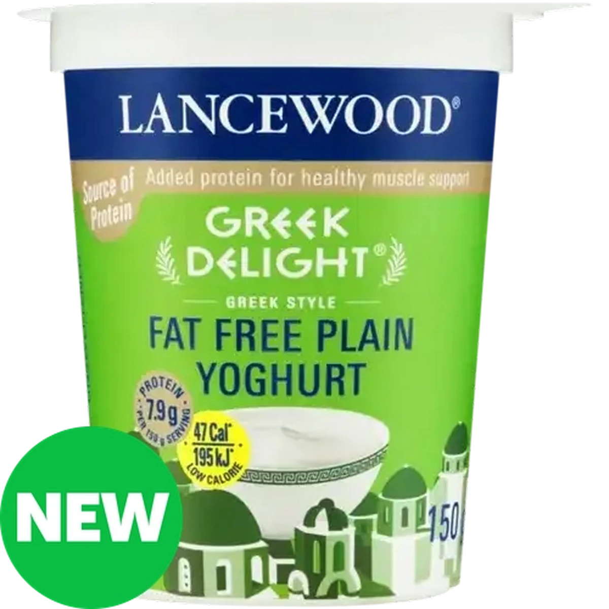 Checkers Sixty60 | LANCEWOOD Greek Delight Fat Free Plain Yoghurt 150g