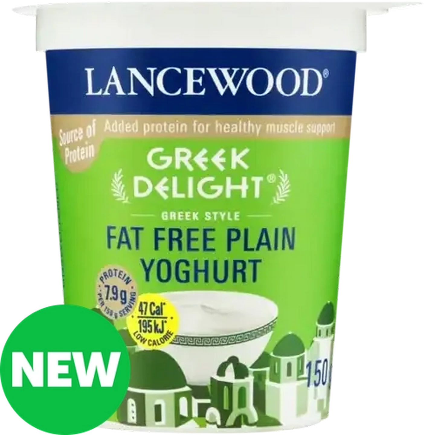 Checkers Sixty60 | LANCEWOOD Greek Delight Fat Free Plain Yoghurt 150g