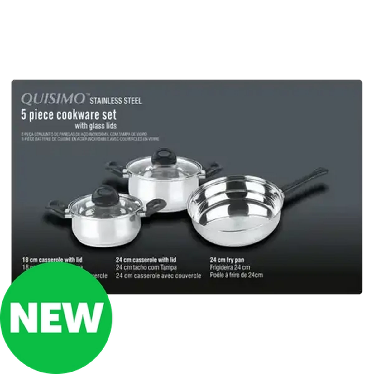 UMB.KOKセット Checkers Sixty60 | Quisimo Stainless Steel Cookware Set 5 Piece
