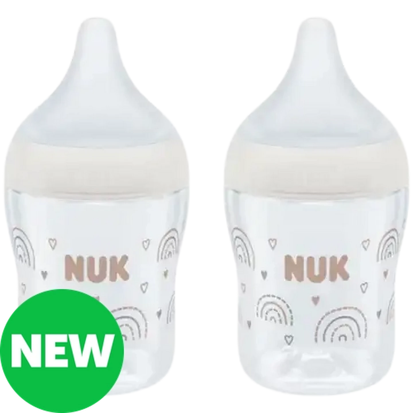 Image of NUK Perfect Match Natural Baby Bottles 150ml 0 Months + 2 Pack