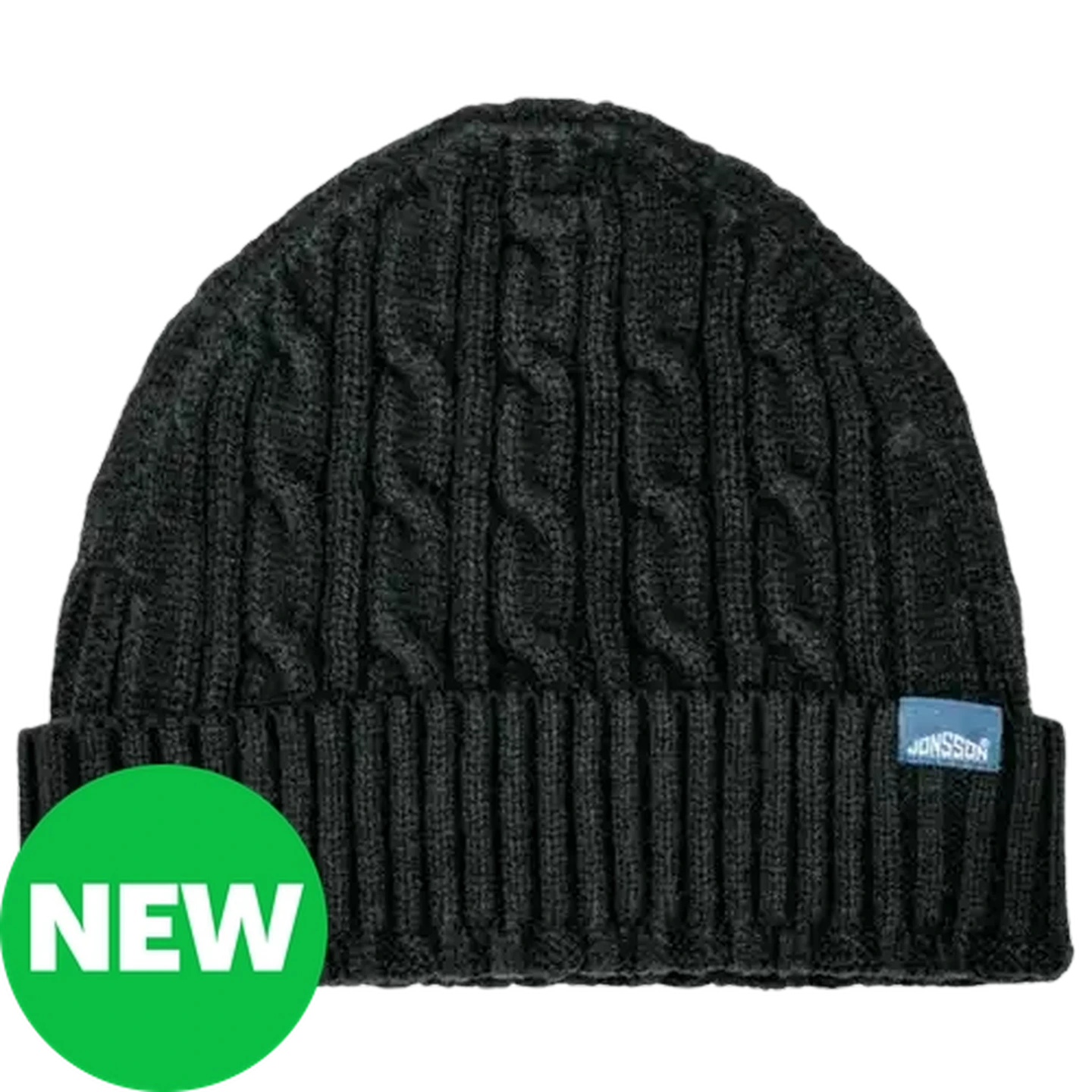 洋楽 BOOKIE Checkers Sixty60 | Jonsson Workwear Black Cable Knit Beanie (One Size)