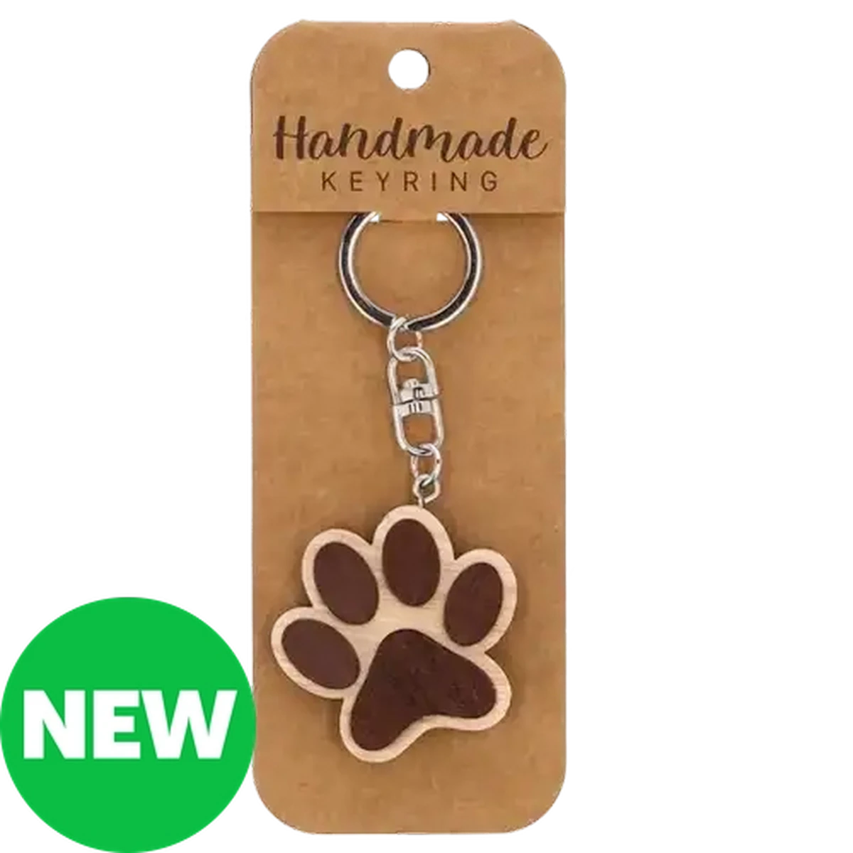Checkers Sixty60 | Shapiro Paw Print Handmade Wood Keyring