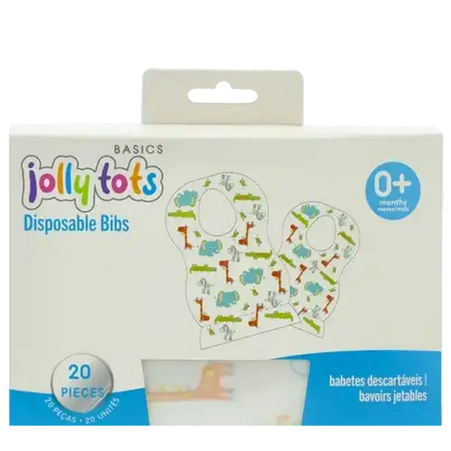 Image of Jolly Tots Disposable Bib 20 Piece