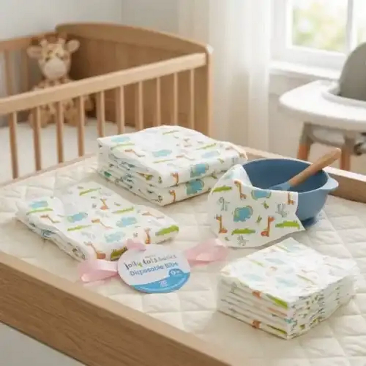 Image of Jolly Tots Disposable Bib 20 Piece