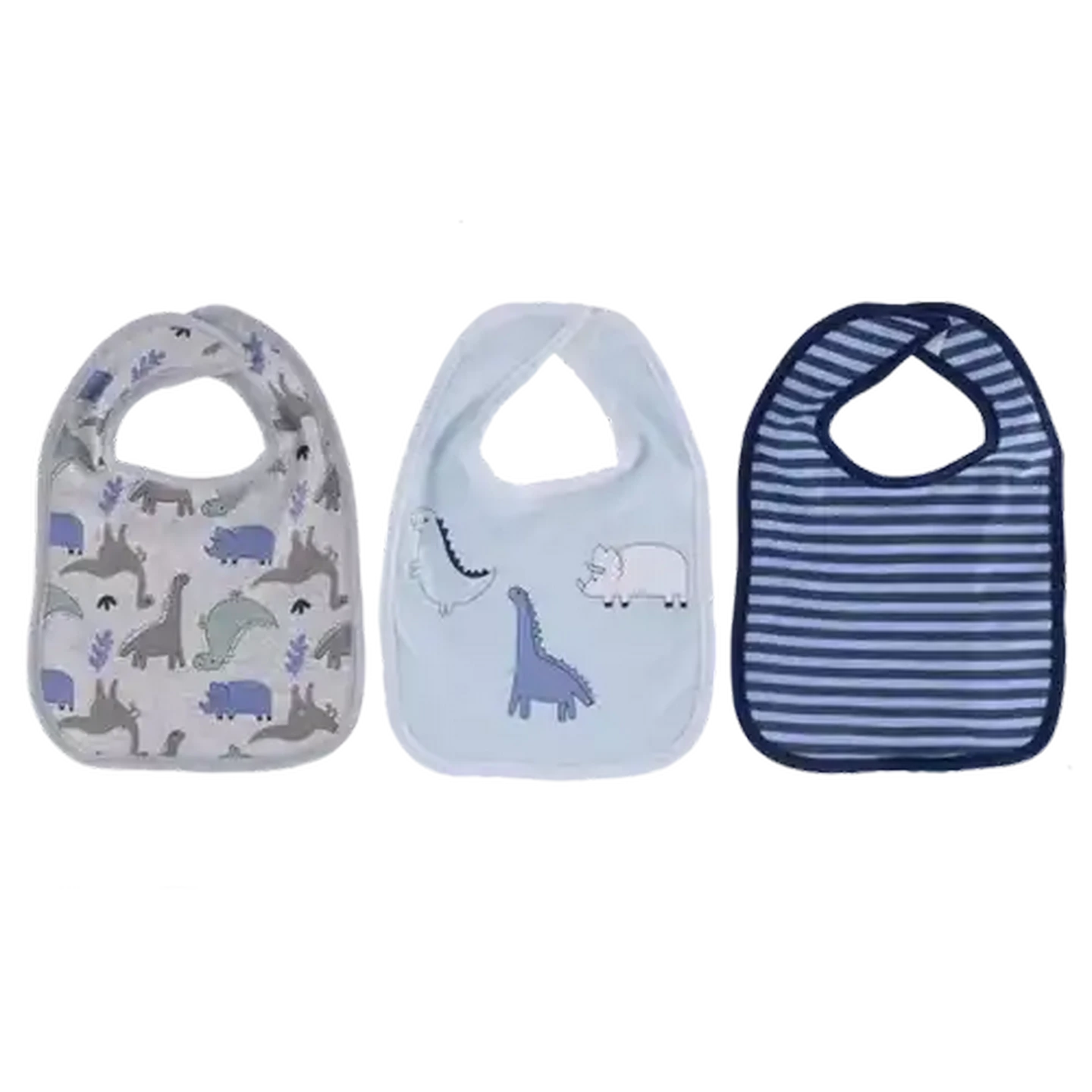 Image of Jolly Tots Cotton Animal Bib 3-Pack