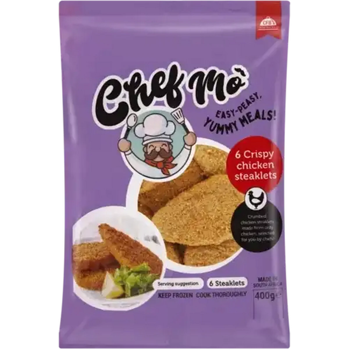 Checkers Sixty60 | Chef Mo Frozen Crispy Chicken Steaklets 400g
