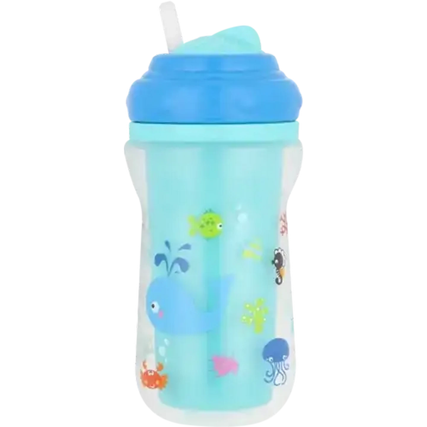 Image of Jolly Tots Under The Sea Cup with Straw 360ml (Design May Vary)