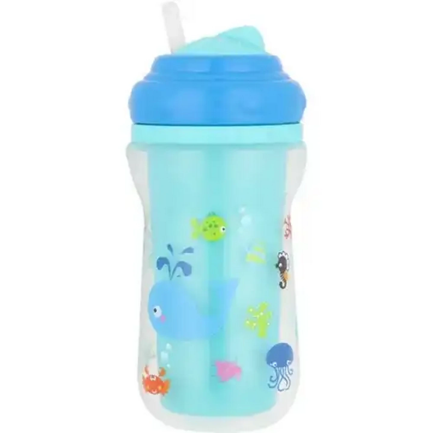 Image of Jolly Tots Under The Sea Cup with Straw 360ml (Design May Vary)