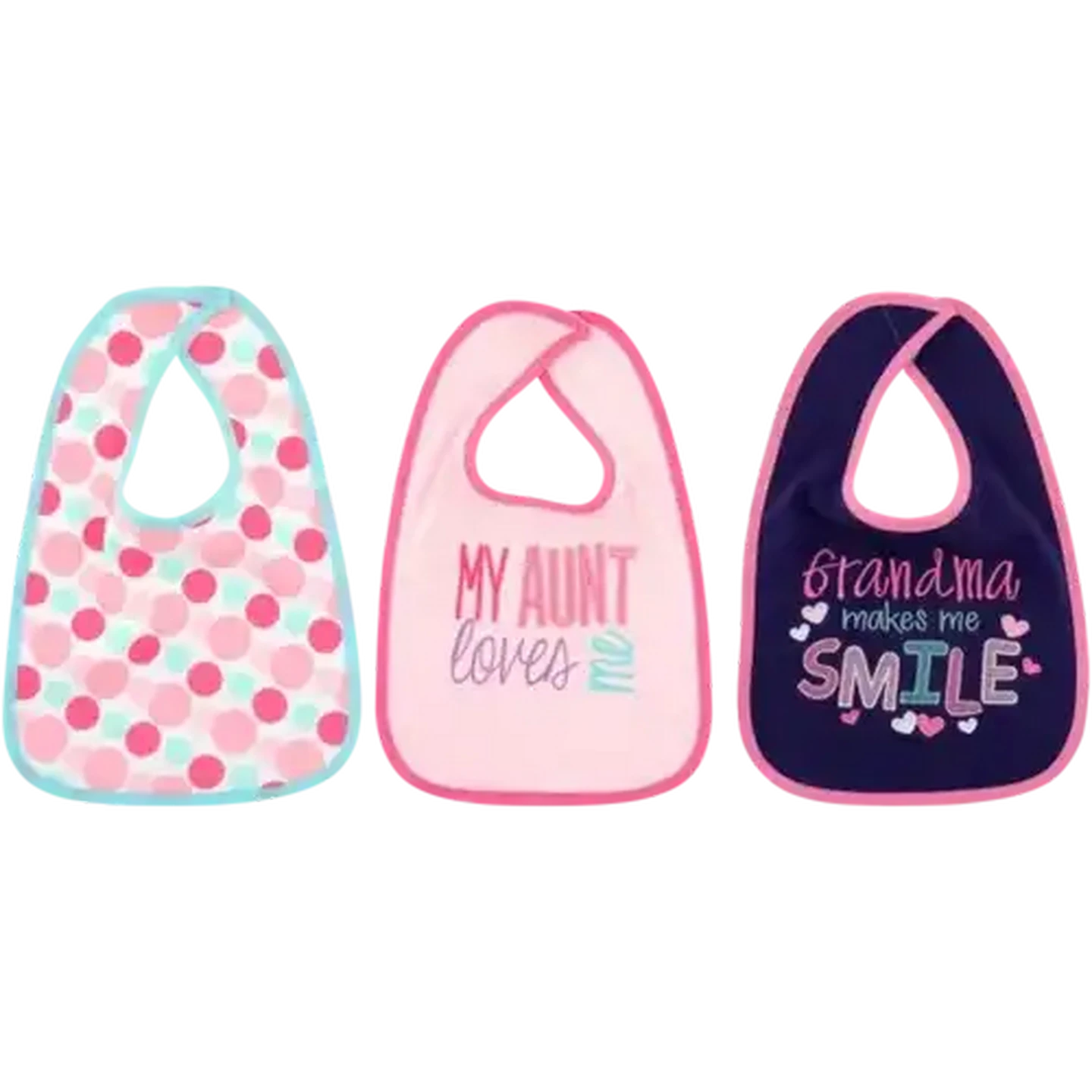 Image of Jolly Tots Girls Bibs 3-Pack