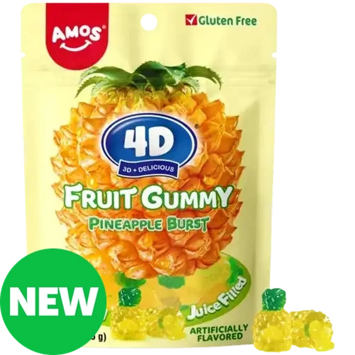 Checkers Sixty60 | Amos Pineapple Burst 4D Fruit Gummy 65g