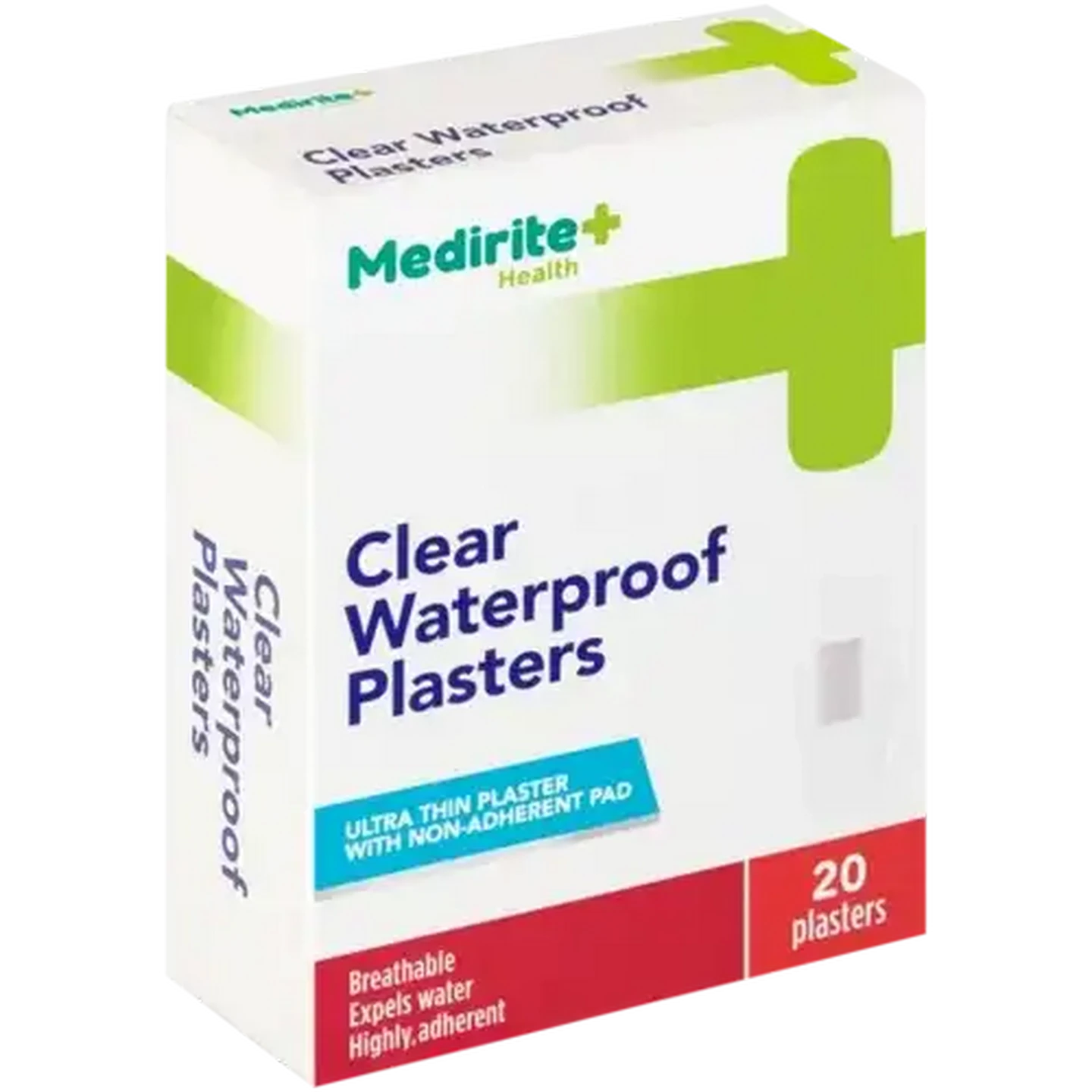 Image of Medirite Clear Waterproof Plasters 20 Pack