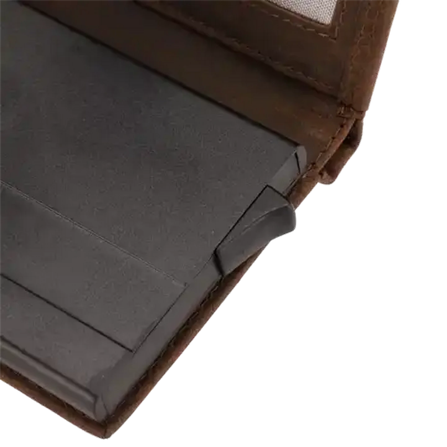 Checkers Sixty60 | Bossi Dark Brown Buff Mechanism Leather Cardholder