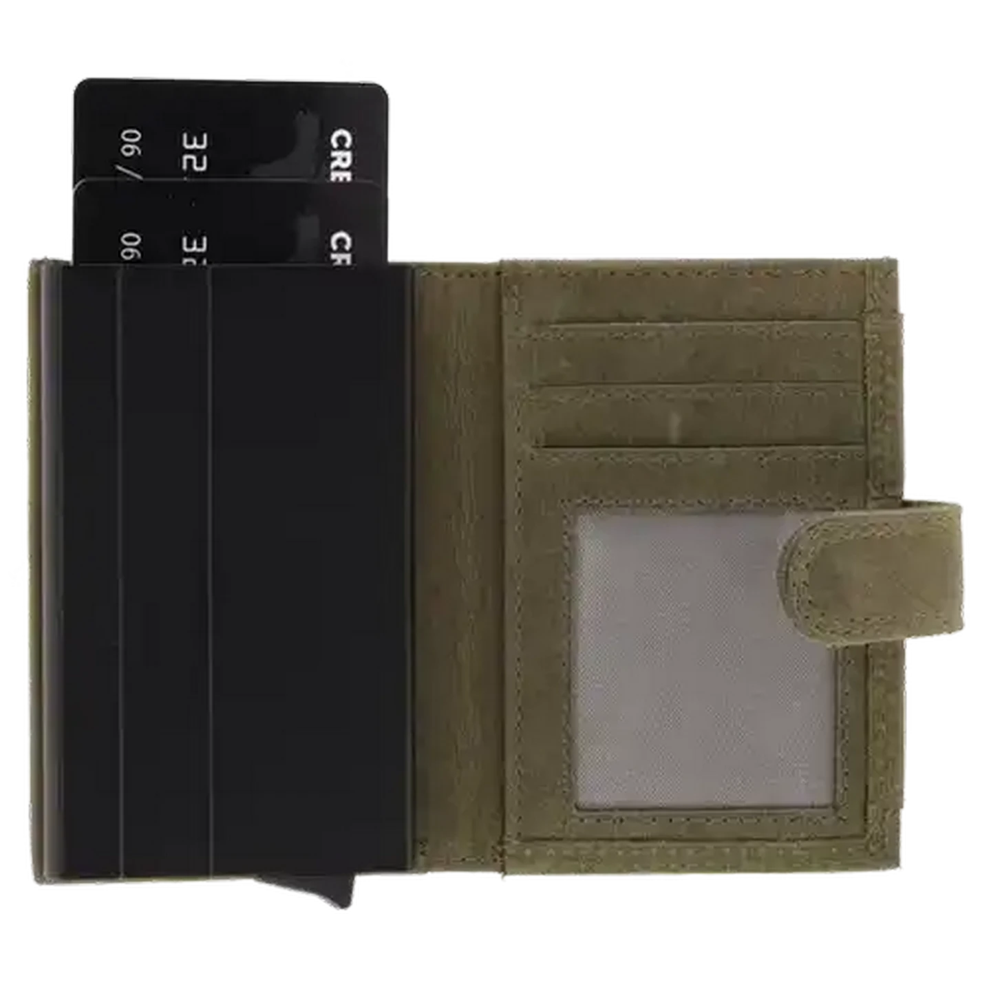 Checkers Sixty60 | Bossi Green Buff Mechanism Leather Cardholder