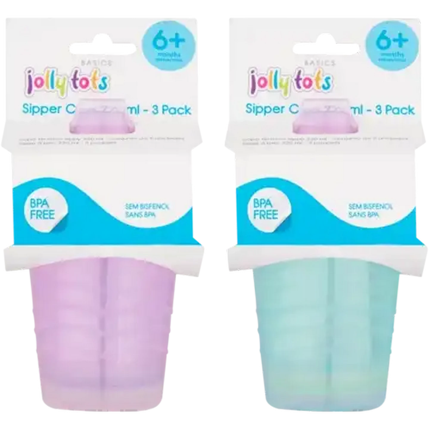 Image of Jolly Tots Sipper Cups 3-Pack