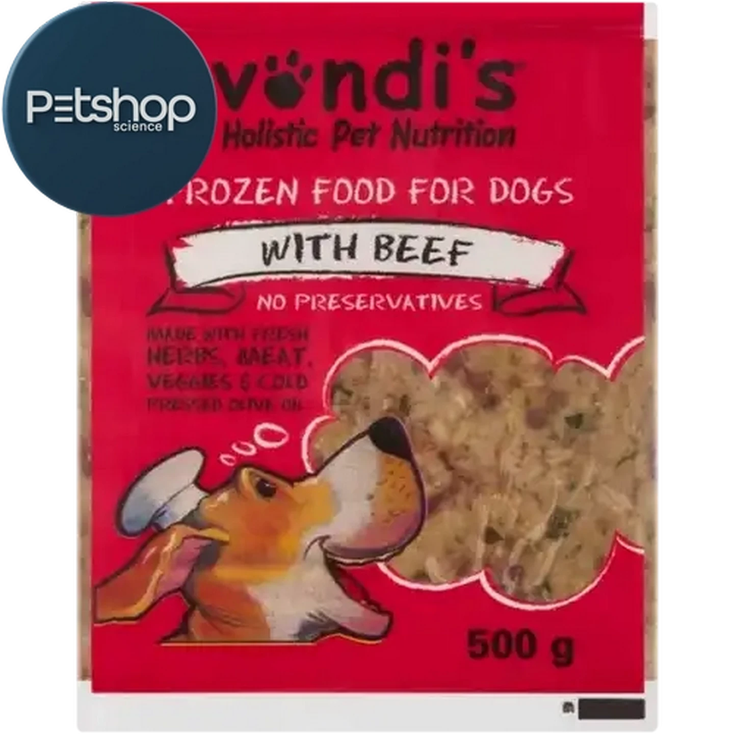 Checkers Sixty60 | Vondi's Frozen Food For Dogs With Beef 500g