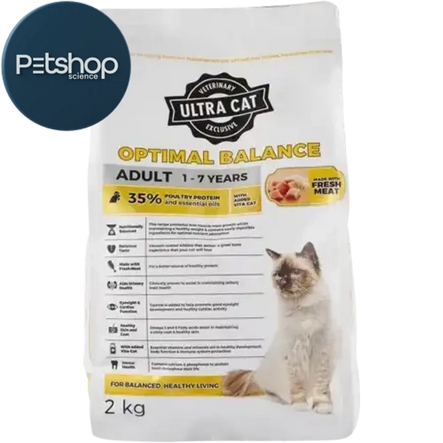 Checkers Sixty60 | Ultra Pet Optimal Balance Adult Cat Food 2kg