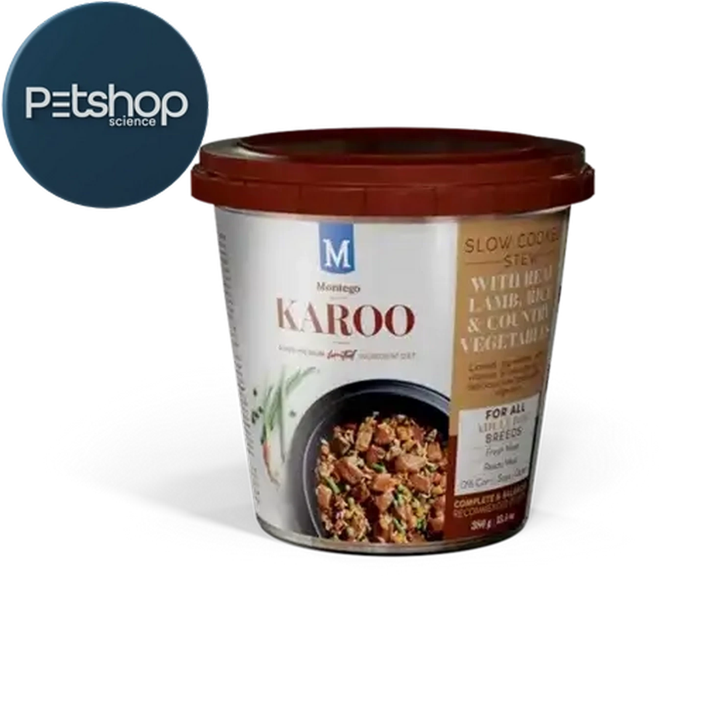 Checkers Sixty60 | Montego Karoo Lamb Wet Dog Food Tub 380g