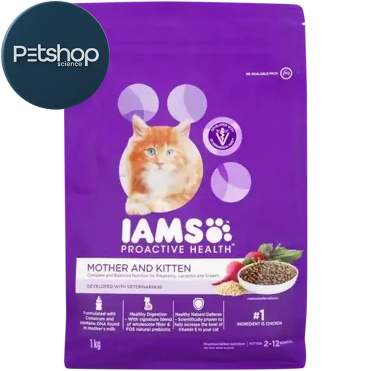 にゃんストマッタケア 3kg Checkers Sixty60 | IAMS Proactive Health Mother & Kitten Dry Cat