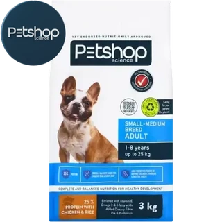 THEＨ.Ｗ.DOG &ＣＯ Checkers Sixty60 | Petshop Science Chicken & Rice Small - Medium