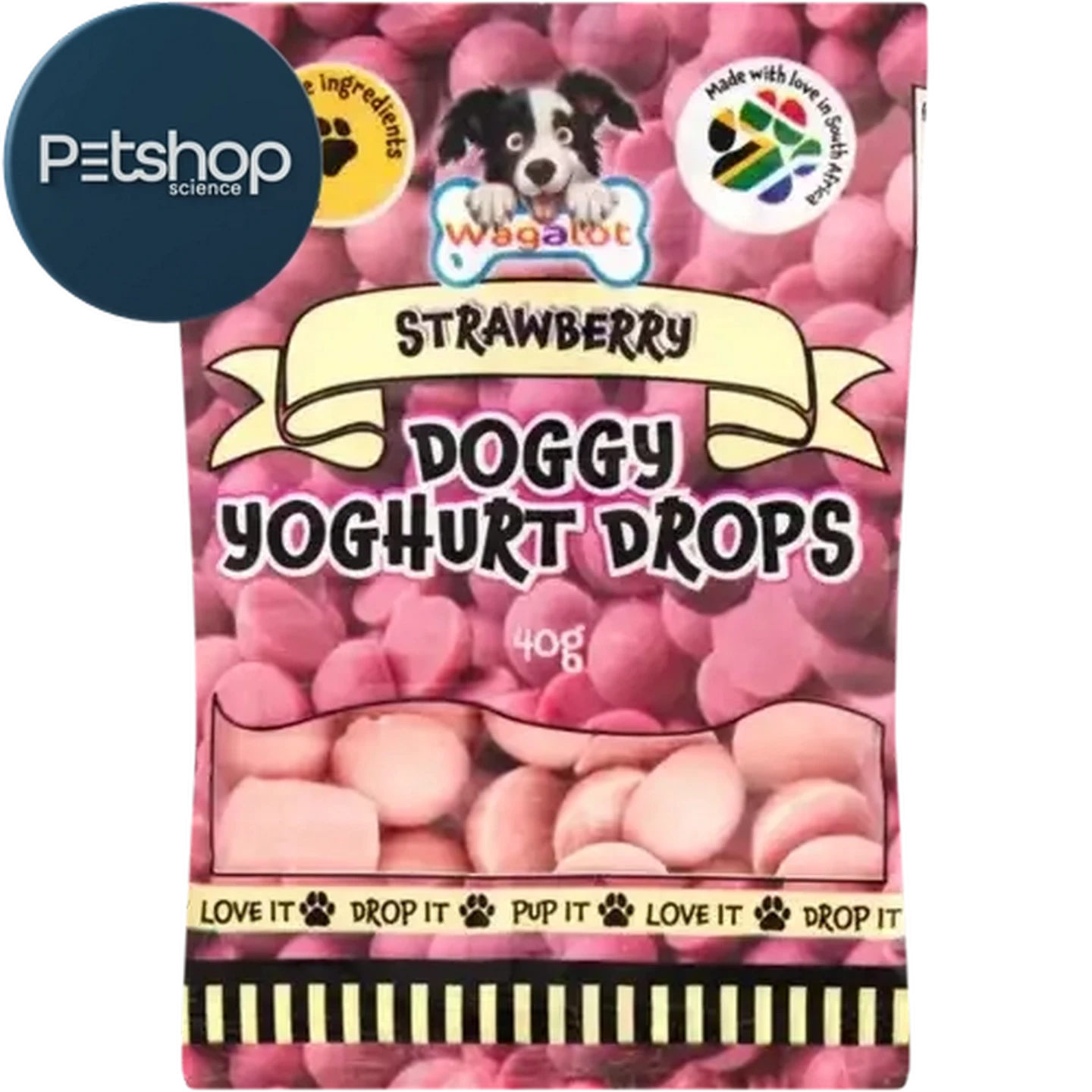 Checkers Sixty60 | Wagalot Strawberry Doggy Yoghurt Drops 40g