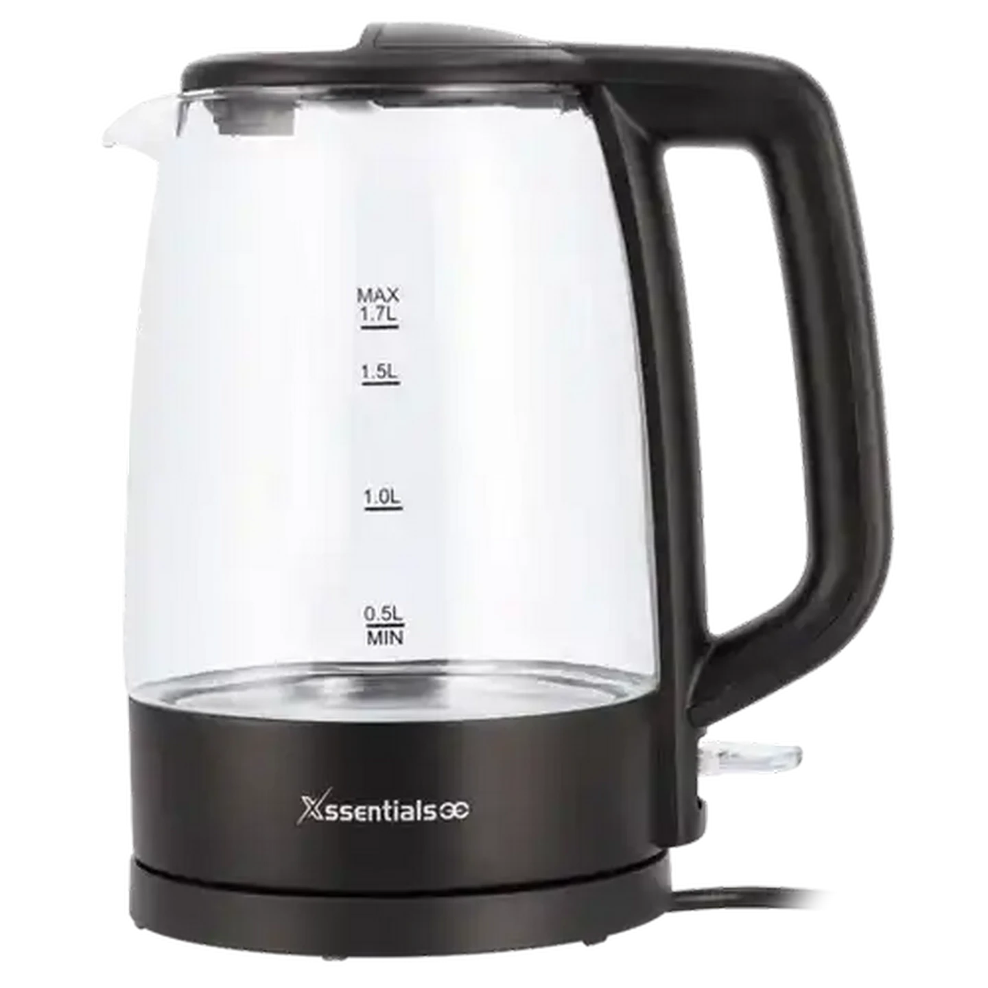 Shoprite ZA | Essentials Black KEG5826E-GS Cordless Glass Kettle 1.7L