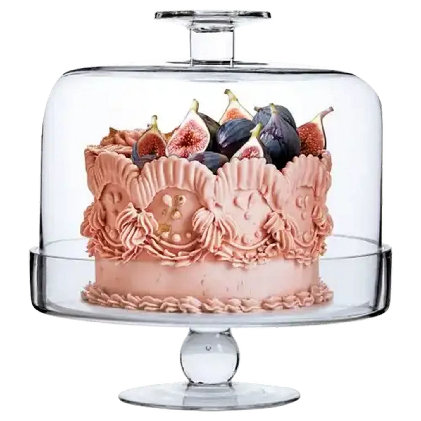 Cake stand 2点 set “ no brand” Checkers Sixty60 | Zest Glass Cake Stand & Dome 23 x 25cm 2-Piece
