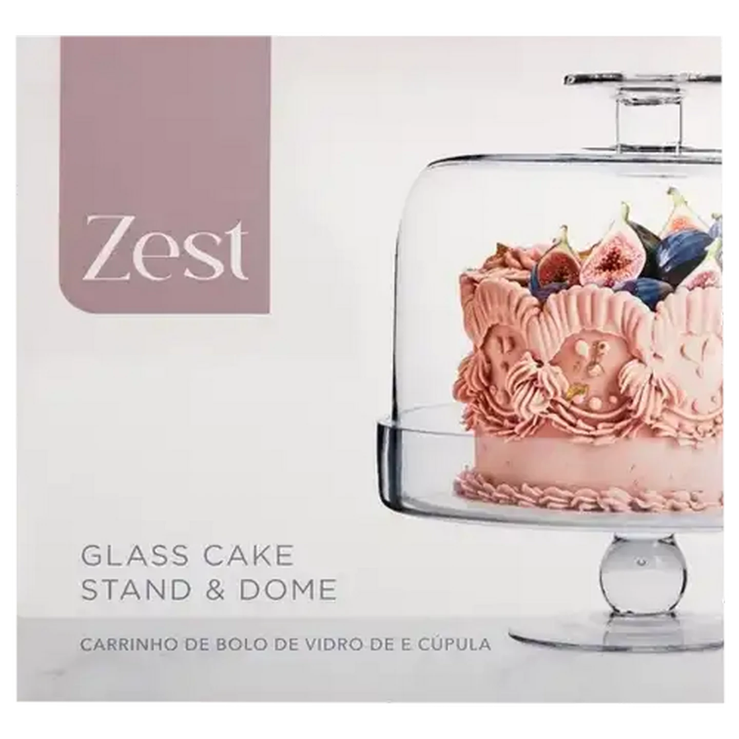 Cake stand 2点 set “ no brand” Checkers Sixty60 | Zest Glass Cake Stand & Dome 23 x 25cm 2-Piece