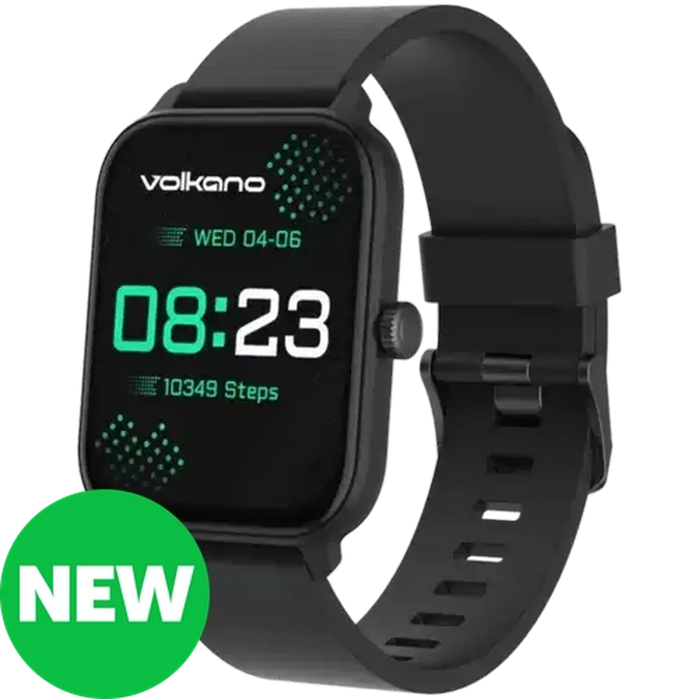 Image of Volkano Black Linea Series Ultra-Slim Smartwatch