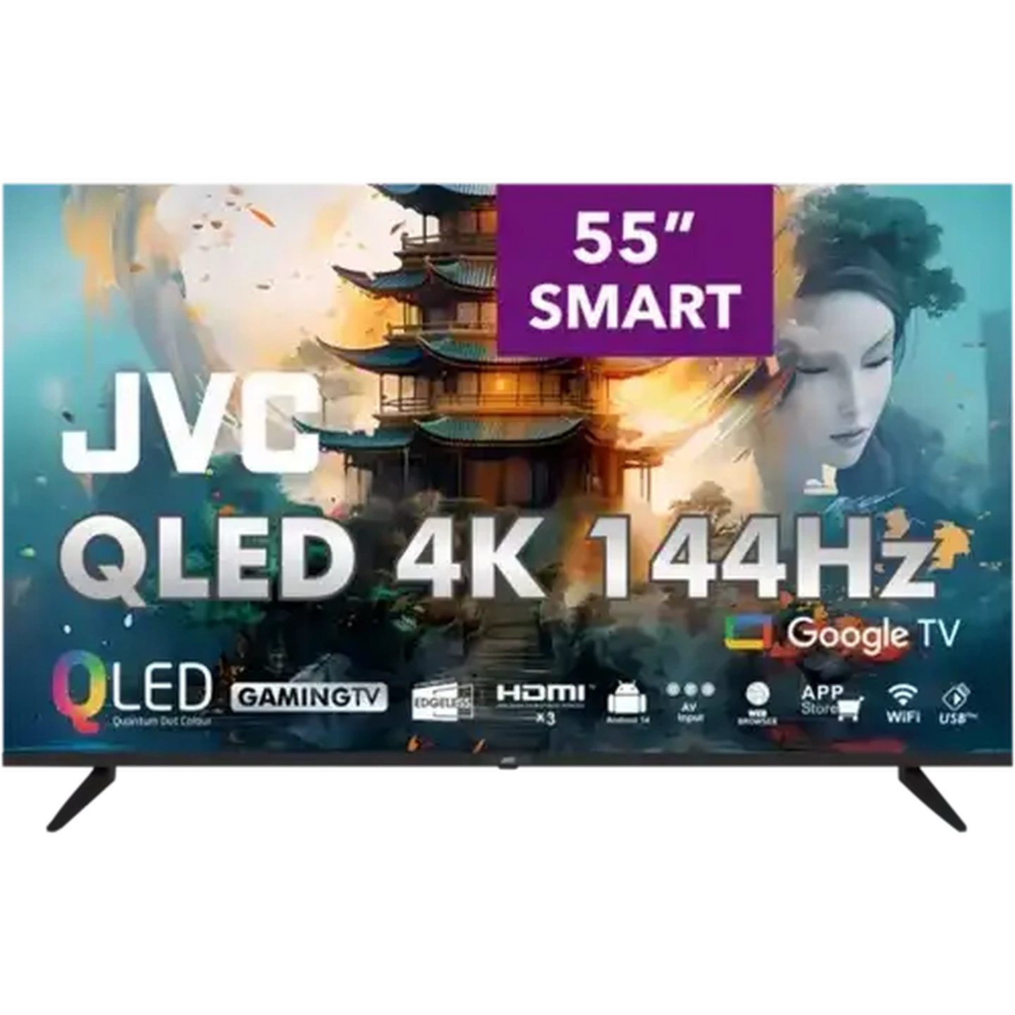 Image of JVC 55 Inch 4K QLED Google TV
