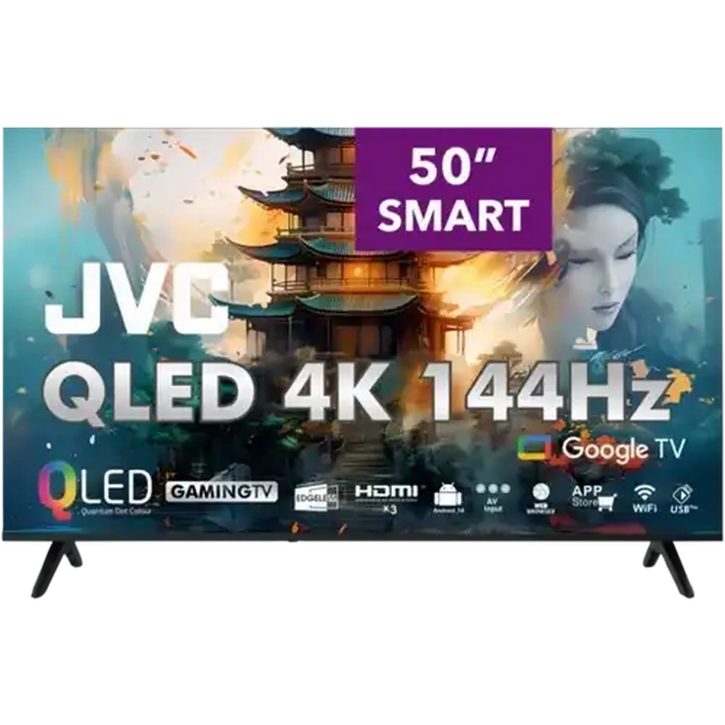 Image of JVC 50 Inch 4K QLED Google TV