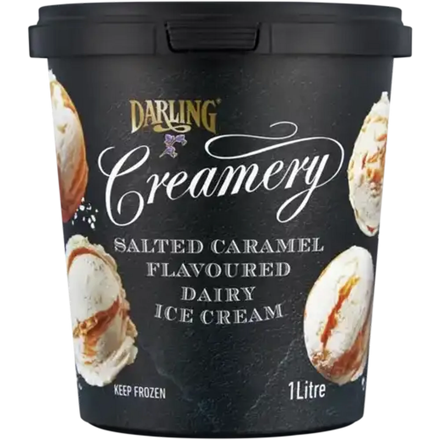 Image of Darling Creamery Salted Caramel Flavoured Dairy Ice Cream 1L