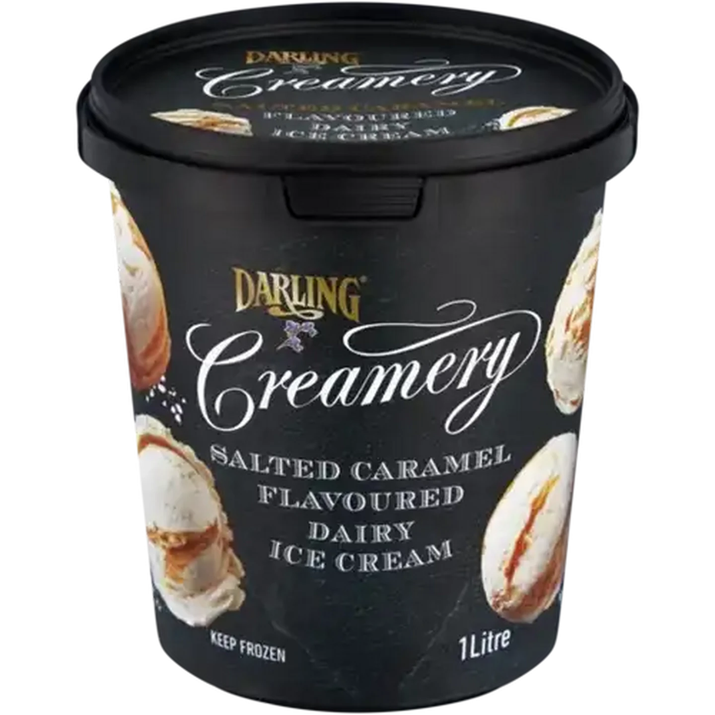 Image of Darling Creamery Salted Caramel Flavoured Dairy Ice Cream 1L