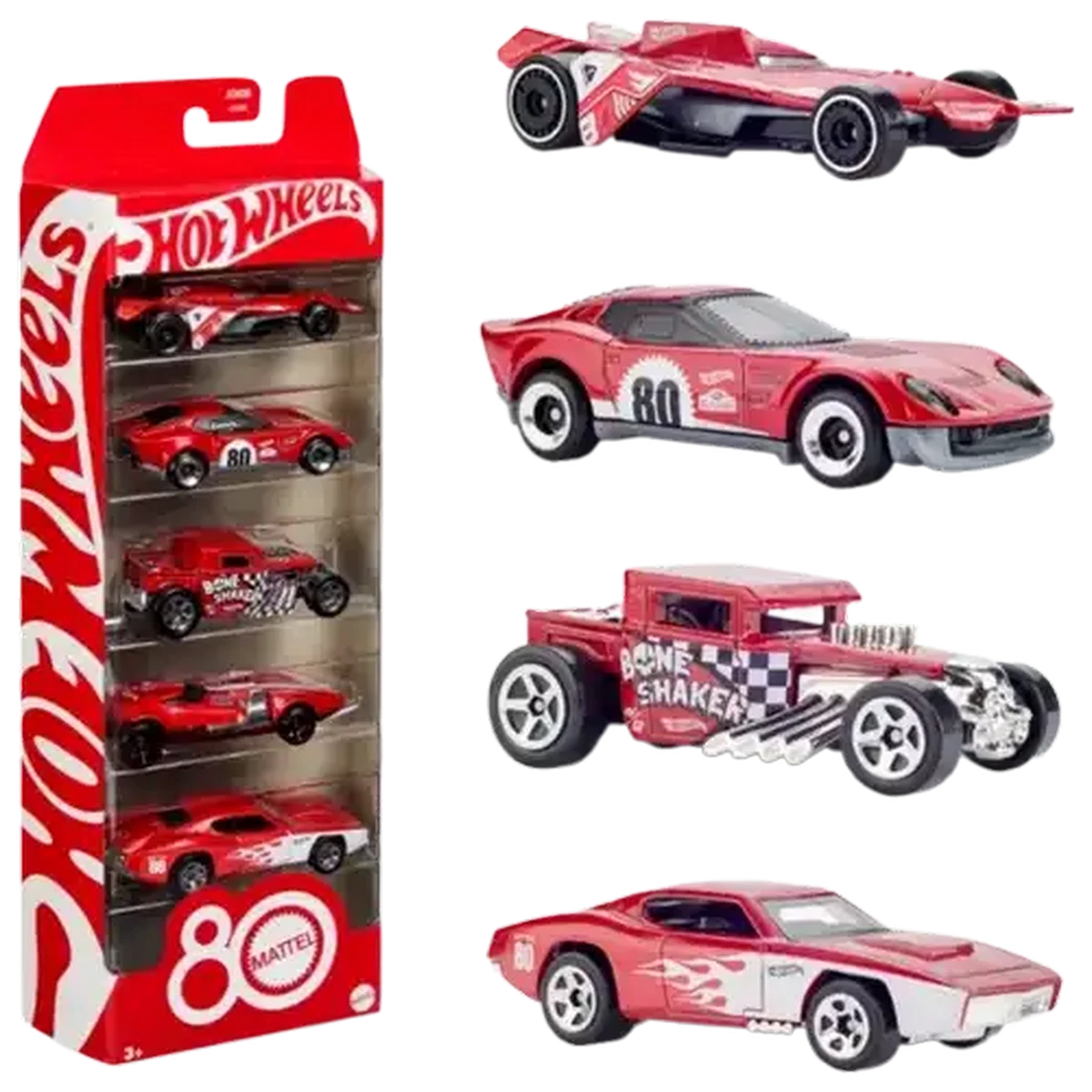1/64 Showcase Hot Wheels 100% 8台セット Checkers Sixty60 | Hot Wheels 80th Anniversary Car Collection 5-Pack