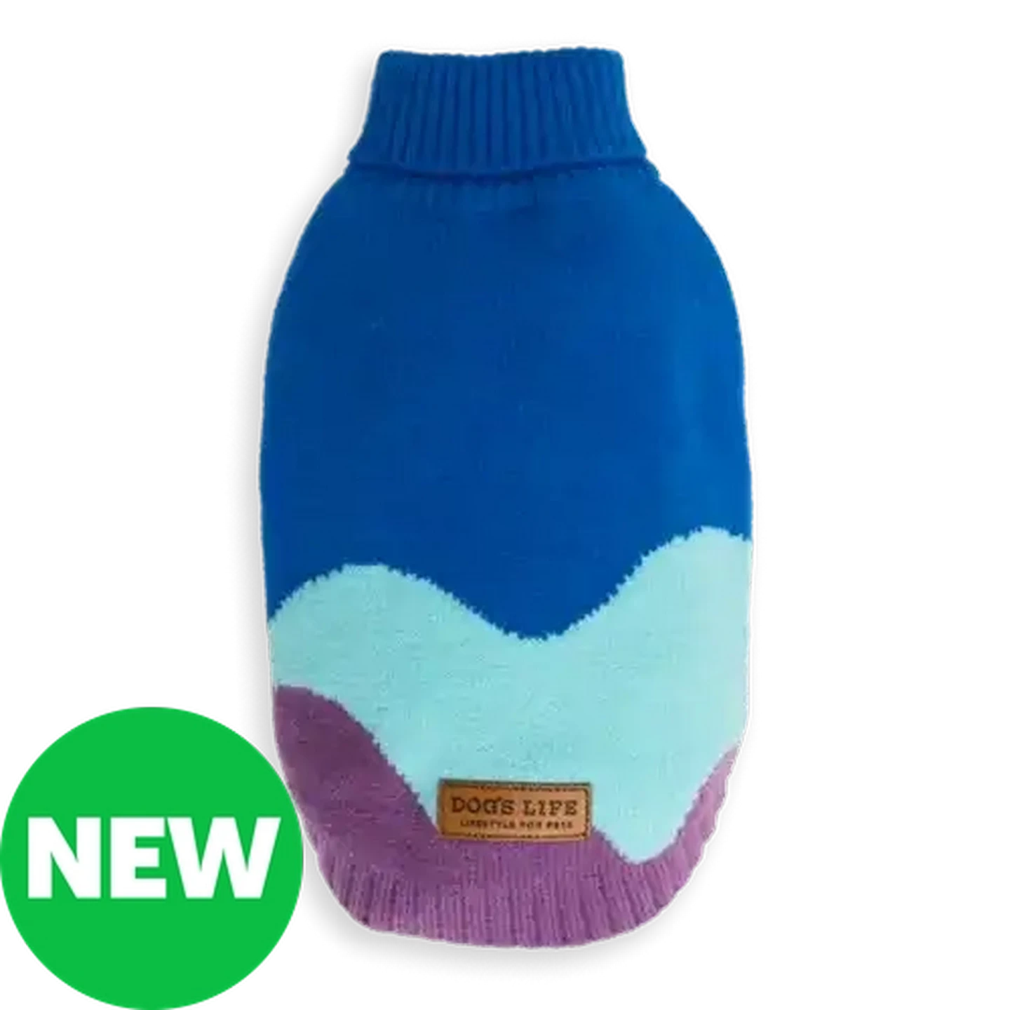Checkers Sixty60 | Dog's Life Blue Polo NeckWave Pet Pullover Large