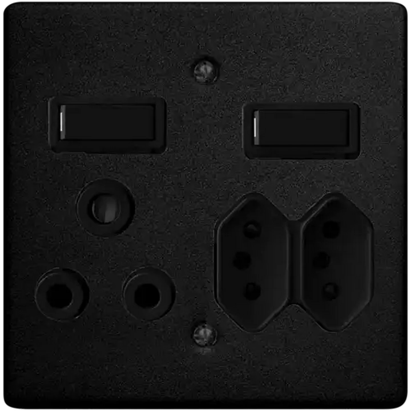 Image of Crabtree Classic Black Monoblock Combo Socket